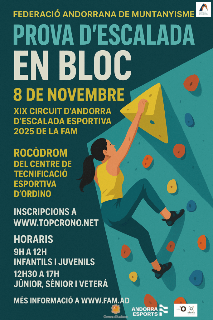 Cartell – Prova d’Escalada en Bloc 2025 (2)